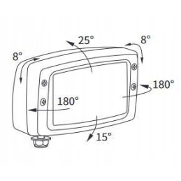 Headlight lamp farmtrac fend case zetor iix