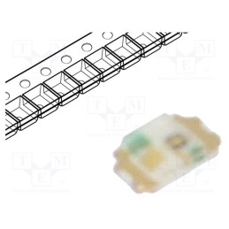 2 pcs x ROHM SEMICONDUCTOR - SML-P12VTT86R - LED, SMD, 0402, red, 25÷60mcd, 1x0.6x0.2mm, 2V, 20mA, λd: 625÷635nm