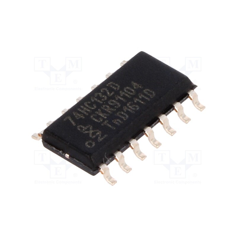 1 pcs x NEXPERIA - 74HC132D,653 - IC: digital, NAND, Ch: 4, IN: 2, CMOS, SMD, SO14, , HC