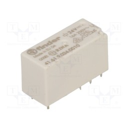 1 pcs x FINDER - 41.61.9.024.0010 - Relay: electromagnetic, SPDT, Ucoil: 24VDC, 30A, 16A/250VAC, PCB