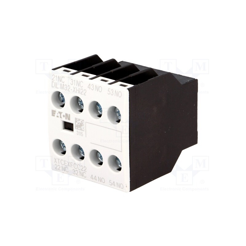 1 pcs x EATON ELECTRIC - DILM32-XHI22 - Auxiliary contacts, Leads: screw terminals, front