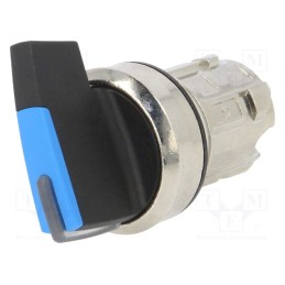 1 pcs x SIEMENS - 3SU1052-2CF50-0AA0 - Switch: rotary, 22mm, Stabl.pos: 2, blue, depending on the holder