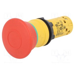 1 pcs x SCHNEIDER ELECTRIC - XB7NT845 - Switch: emergency stop, 22mm, Stabl.pos: 2, NC + NO, red, none, IP54