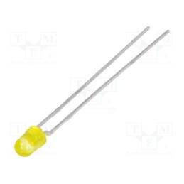 2 pcs x VISHAY - TLLY4400 - LED, 3mm, yellow, 0.63÷1.2mcd, 50°, Front: convex, 2.4÷2.9V
