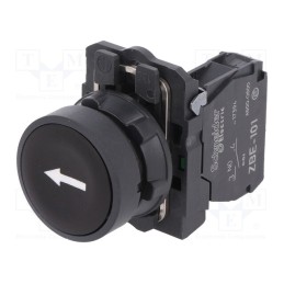1 pcs x SCHNEIDER ELECTRIC - XB5AA3351 - Switch: push-button, 22mm, Stabl.pos: 1, NO, black, none, 3A/240VAC