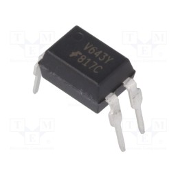 2 pcs x ONSEMI - FOD817C300 - Optocoupler, THT, Ch: 1, OUT: transistor, Uinsul: 5kV, Uce: 70V, DIP4
