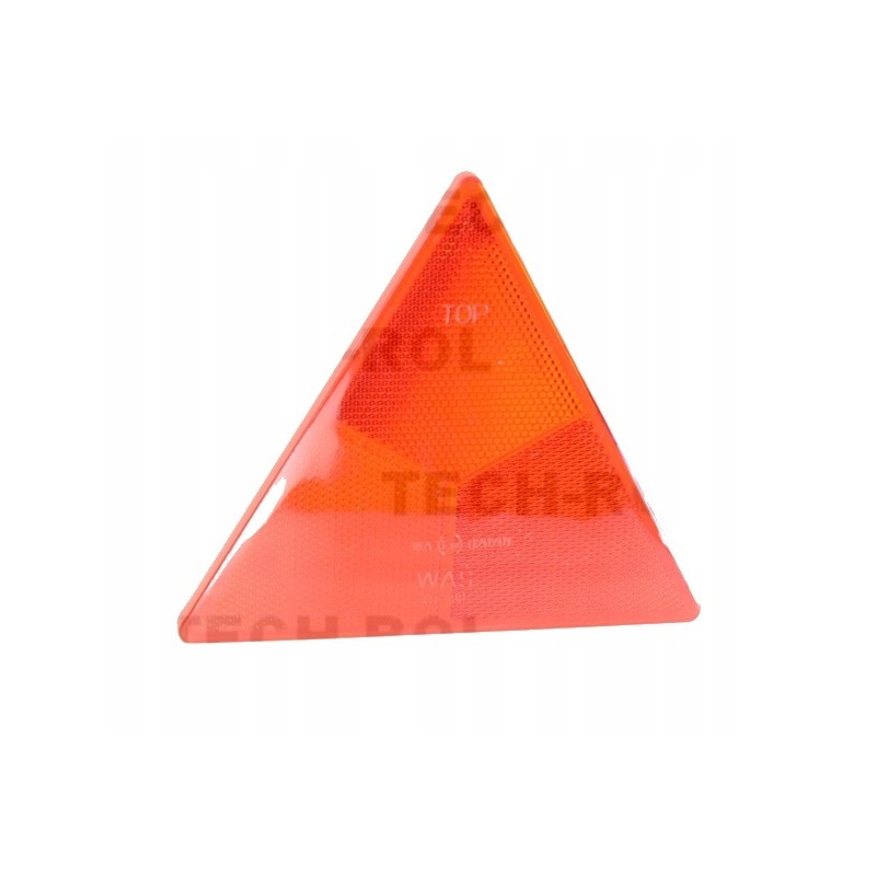 Red reflective triangle ut150, screwed on 2 times