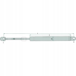 Gas actuator for windshield mf 610025360