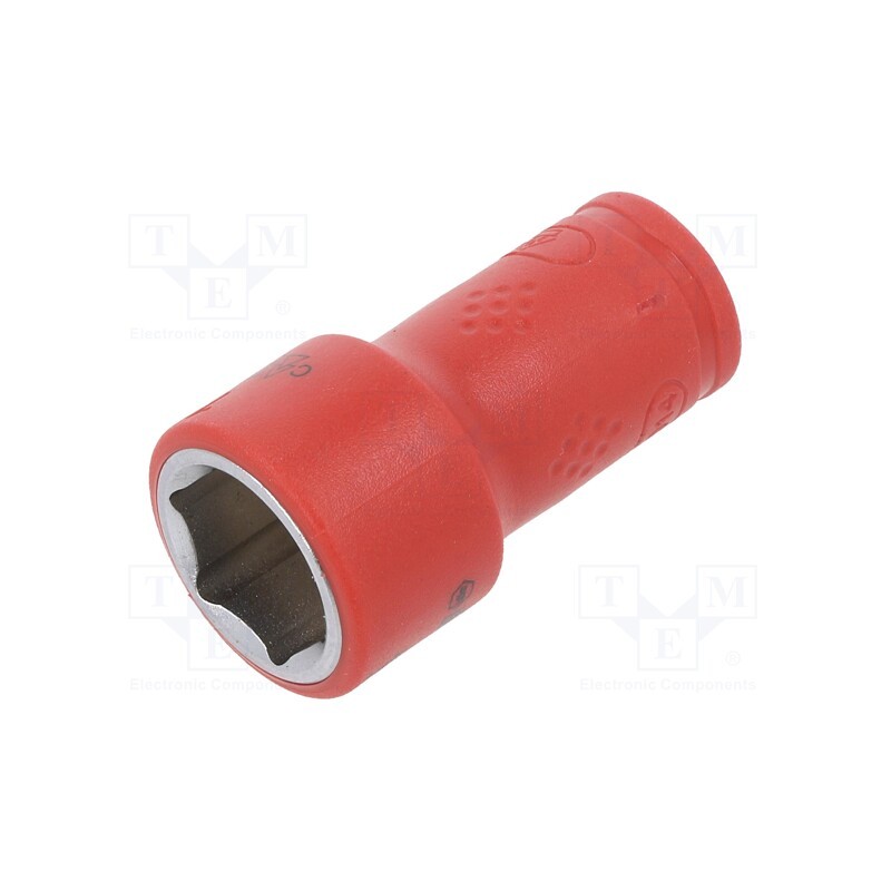 1 pcs x WIHA - 43099 - Socket, 6-angles,insulated,socket spanner, HEX 14mm, 1/4', 42mm