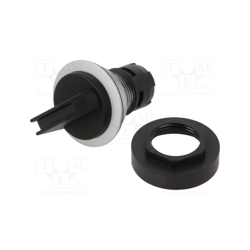 1 pcs x SCHLEGEL - RRJSTB_514 - Switch: rotary, 22mm, Stabl.pos: 1, IP65, Pos: 3, Cutout: Ø22.3mm