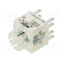 1 pcs x SCHLEGEL - BZ_439_AU - Contact block, -30÷70°C, IP00, Contacts: NC x2 + NO x2, 3mm