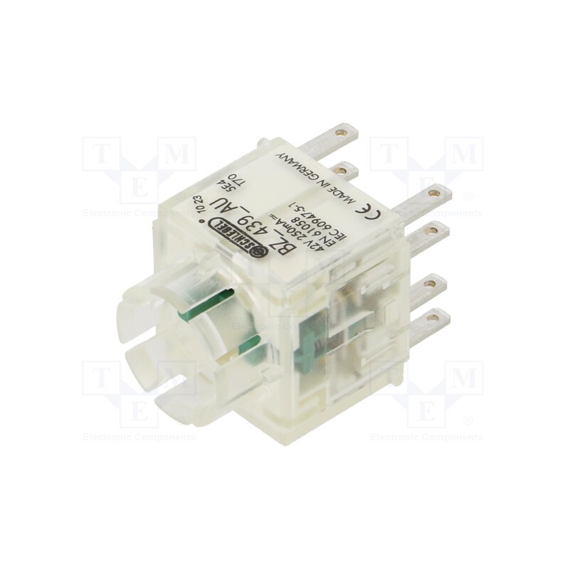 1 pcs x SCHLEGEL - BZ_439_AU - Contact block, -30÷70°C, IP00, Contacts: NC x2 + NO x2, 3mm
