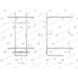 Fixing holder for 4 liter teger gel packaging