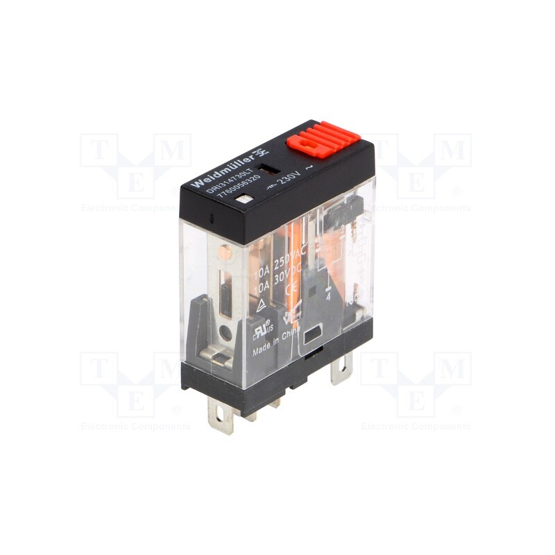 1 pcs x WEIDMu00dcLLER - 7760056320 - Relay: electromagnetic, SPDT, Ucoil: 230VAC, Icontacts max: 10A