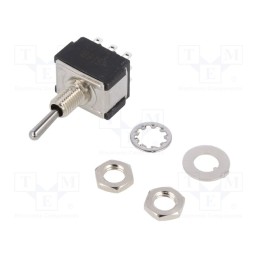 1 pcs x KNITTER-SWITCH - MTA 306 F - Switch: toggle, Pos: 2, 3PDT, (ON)-ON, 6A/125VAC, 6A/6VDC, -45÷140°C