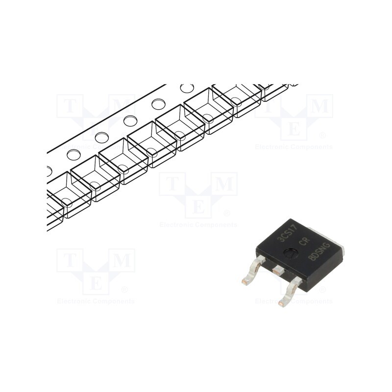 1 pcs x LITTELFUSE - MCR8DSNT4G - Thyristor, 800V, Ifmax: 8A, 5.1A, Igt: 12mA, DPAK, SMD,