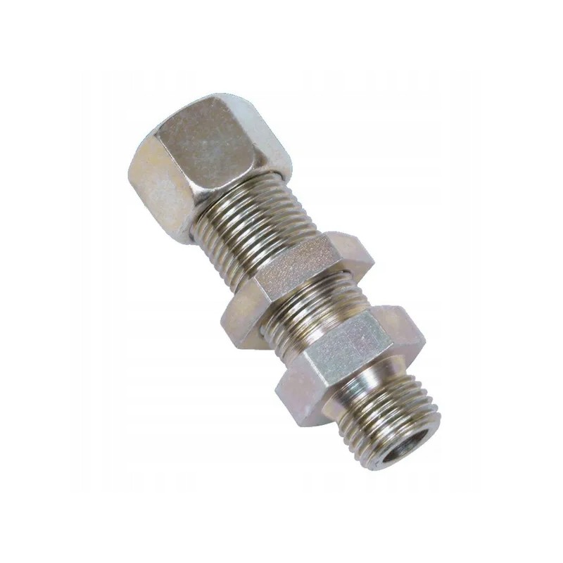 Straight connector, bulkhead thread M22x1 5