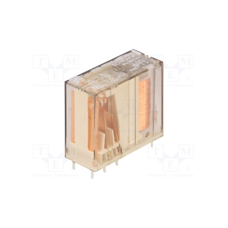 1 pcs x TE Connectivity - 1393258-4 - Relay: electromagnetic, DPDT, Ucoil: 12VDC, 6A, 6A/250VAC, 6A/30VDC