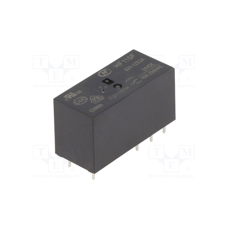 1 pcs x HONGFA RELAY - HF115F/024-1ZS3A - Relay: electromagnetic, SPDT, Ucoil: 24VDC, 16A, 16A/250VAC, PCB