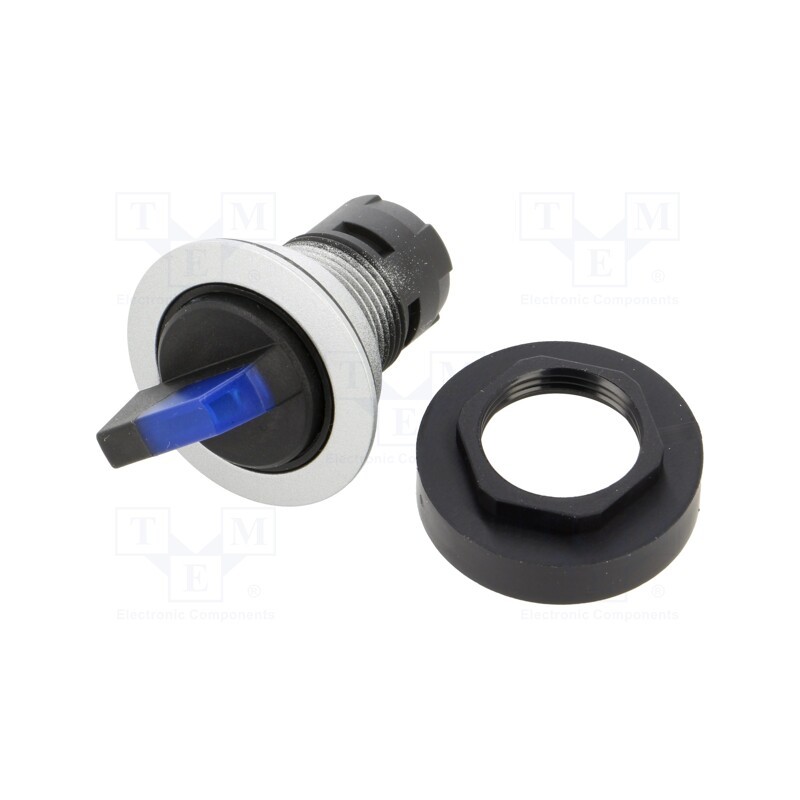 1 pcs x SCHLEGEL - RRJSTBL_BL - Switch: rotary, 22mm, Stabl.pos: 1, depending on the holder, IP65
