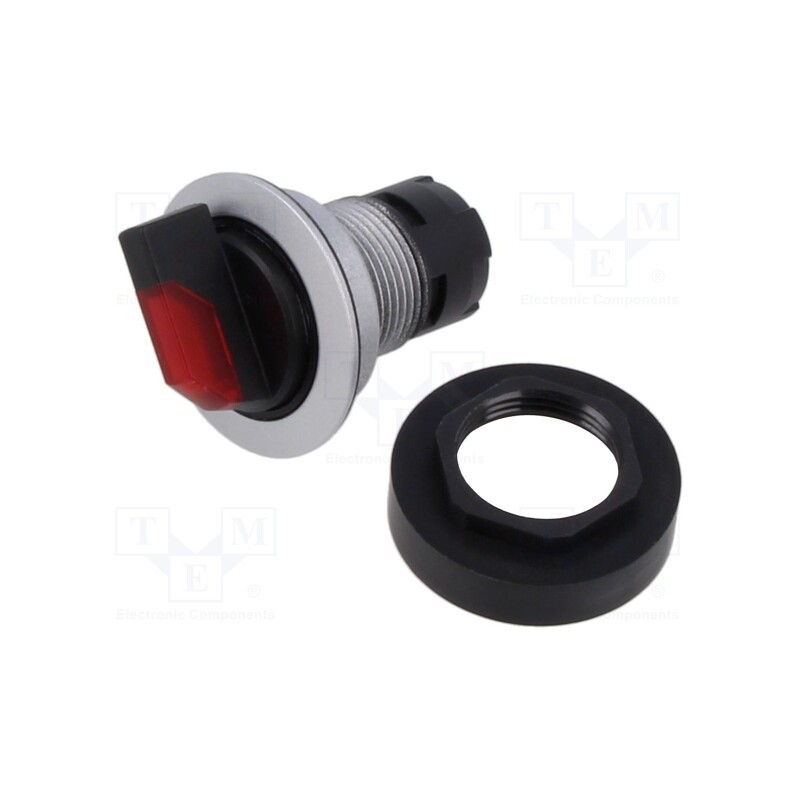 1 pcs x SCHLEGEL - RRJSTAL_RT - Switch: rotary, 22mm, Stabl.pos: 1, depending on the holder, IP65