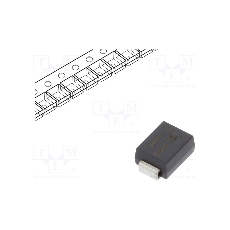 5 pcs x DIODES INCORPORATED - SMBJ33A-13-F - Diode: TVS, 600W, 36.7V, 11.3A, unidirectional, SMB,