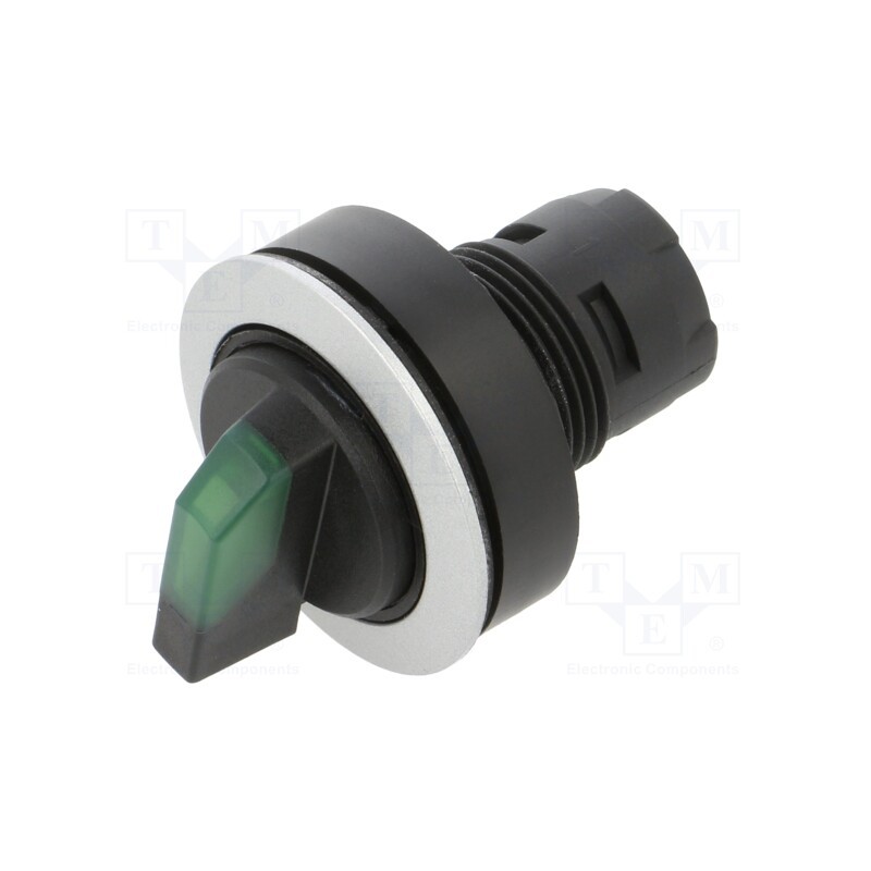 1 pcs x SCHLEGEL - RRJSTAL_GN - Switch: rotary, 22mm, Stabl.pos: 1, depending on the holder, IP65