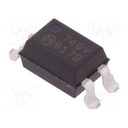 2 pcs x ONSEMI - FOD817BS - Optocoupler, SMD, Ch: 1, OUT: transistor, CTR@If: 130-260%@5mA, 70V