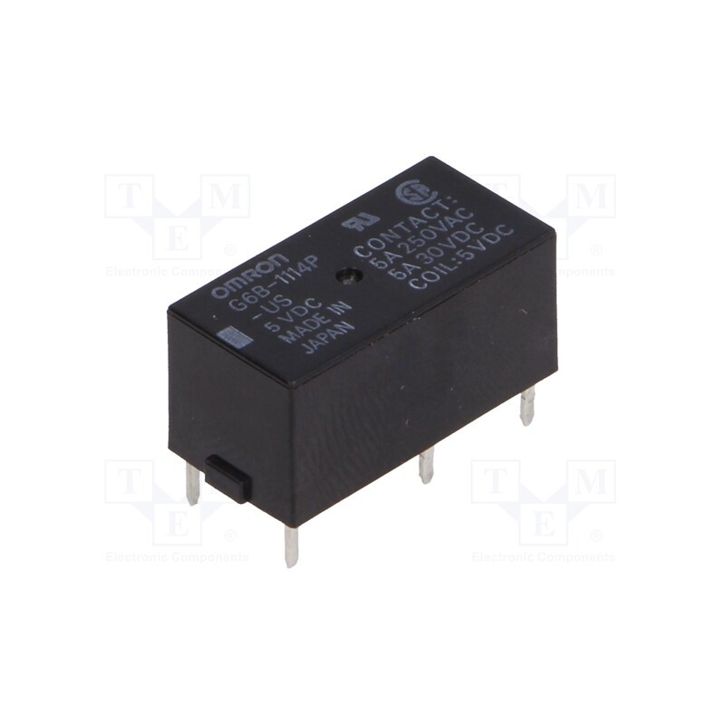 1 pcs x OMRON OCB - G6B-1114P-US 5VDC - Relay: electromagnetic, SPST-NO, Ucoil: 5VDC, Icontacts max: 5A