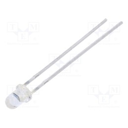 2 pcs x EVERLIGHT - PD204-6C/L3 - PIN photodiode, 3mm, THT, 940nm, 45°, 10nA, convex, transparent