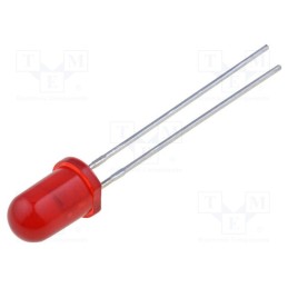 2 pcs x KINGBRIGHT ELECTRONIC - L-53SRD-J4 - LED, 5mm, red, 1000÷1800mcd, 30°, Front: convex, 2.1÷2.5V