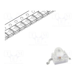 2 pcs x KINGBRIGHT ELECTRONIC - KM2520SGC03 - LED, SMD, Gull wing, green, 40÷100mcd, 2.5x2x2.8mm, 20°, 2.2÷2.5V