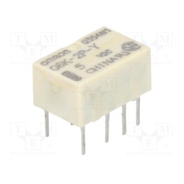 1 pcs x OMRON OCB - G6K-2P-Y 5VDC - Relay: electromagnetic, DPDT, Ucoil: 5VDC, Icontacts max: 1A, PCB
