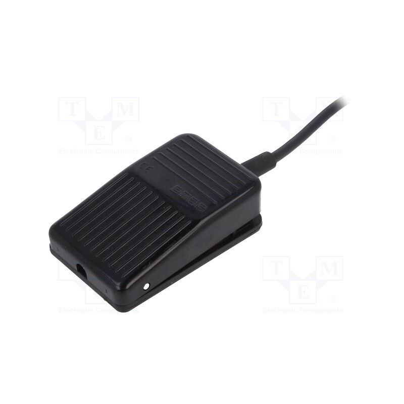 1 pcs x EMAS - T0-PDM1-1 - Switch: foot, Stabl.pos: 1, NC + NO, 4A/250VAC, IP20, -5÷60°C, black