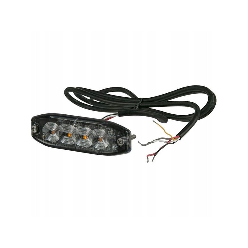 Amber warning lamp 4 LEDs