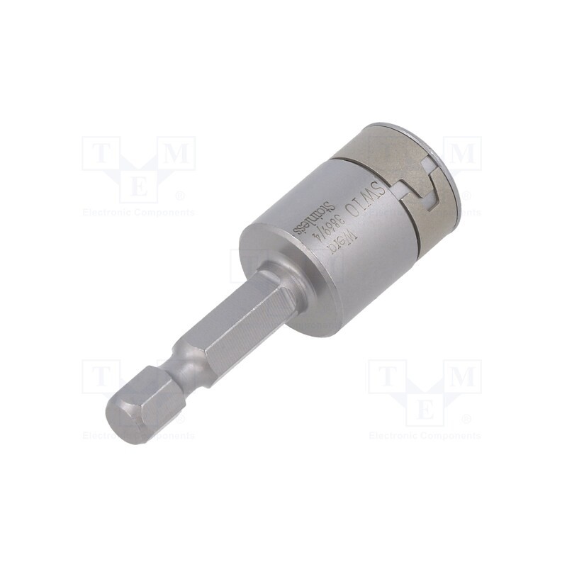 1 pcs x WERA - 5071224001 - Screwdriver bit, 6-angles socket, Socket: HEX 10mm