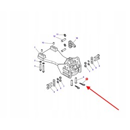 3011352x1 pin lock 25 x 13 x 6 x 115 x 104