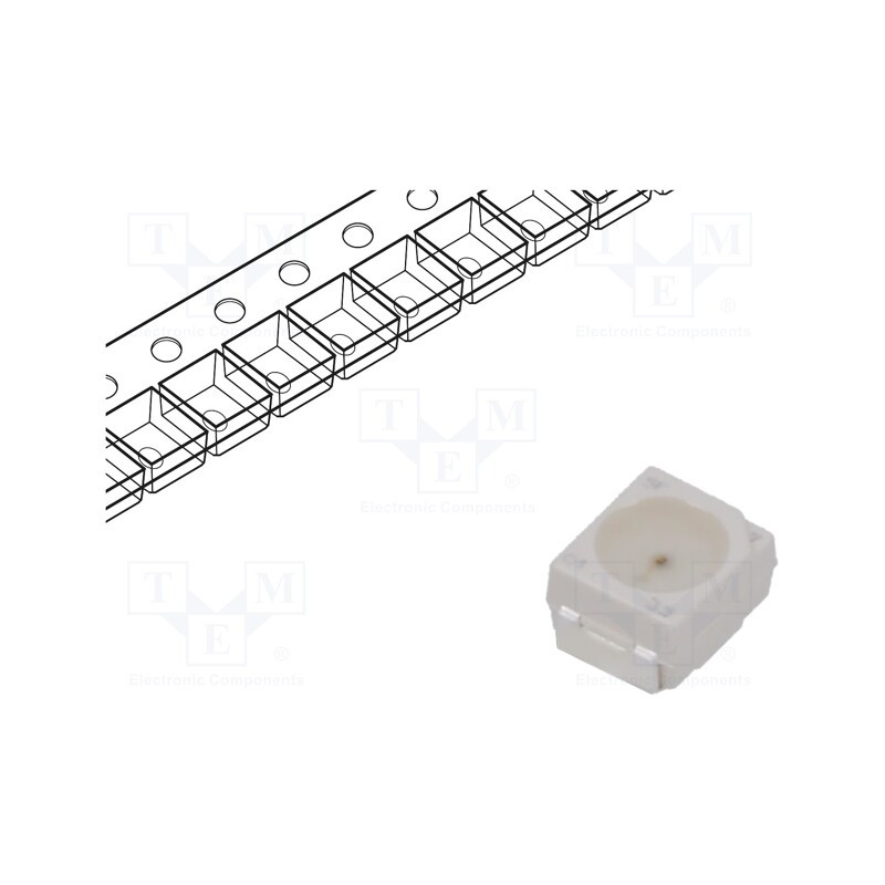 2 pcs x KINGBRIGHT ELECTRONIC - KA-3528SYC - LED, SMD, 3528, yellow, 12.5÷40mcd, 3.5x2.8mm, 120°, 2÷2.4V, 20mA