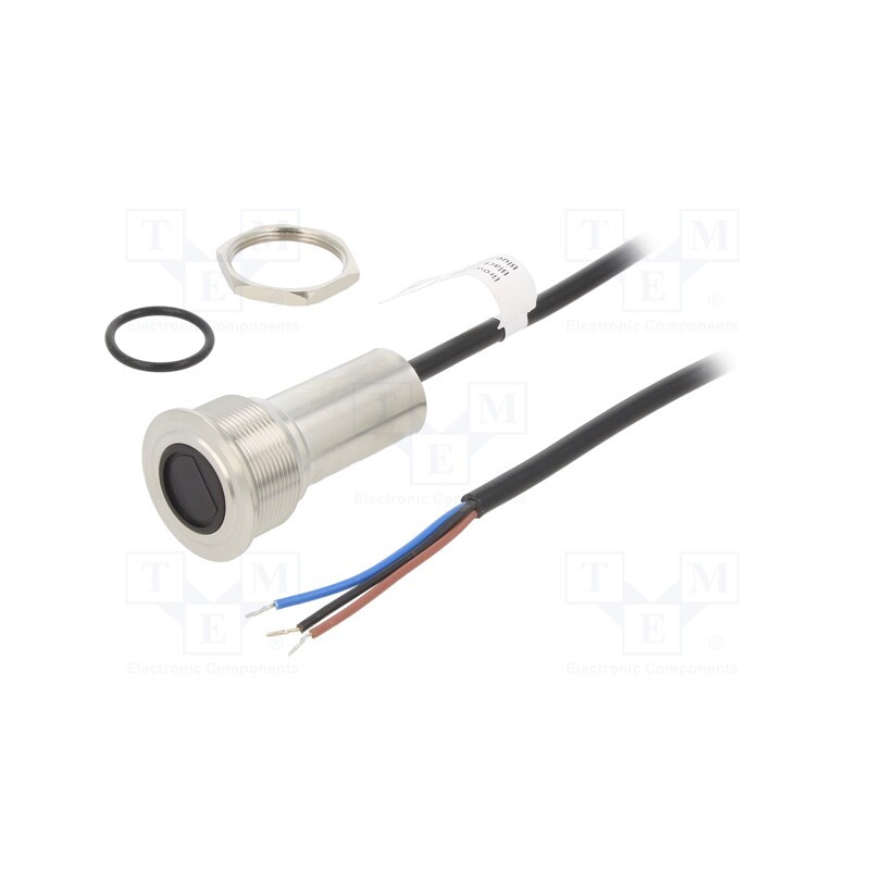 1 pcs x ONPOW - ONPOW91-25D-10BY-SS-NR - Switch: vandal resistant, Pos: 2, SPST-NO, 300mA/24VDC, IP65, red