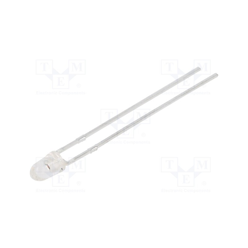 2 pcs x KINGBRIGHT ELECTRONIC - L-7104SYC-J3 - LED, 3mm, yellow, 1800÷2800mcd, 34°, Front: convex, 2÷2.5V