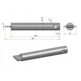 Upper hitch bracket pin c 360 ursus