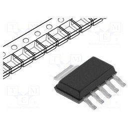 1 pcs x TEXAS INSTRUMENTS - TPS73733DCQR - IC: voltage regulator, LDO,fixed, 3.3V, 1A, SOT223-6, SMD, ±3%, Ch: 1