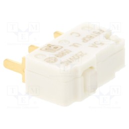 1 pcs x SAIA-BURGESS - F5T8GPUL - Microswitch SNAP ACTION, 5A/250VAC, without lever, SPDT, ON-(ON)