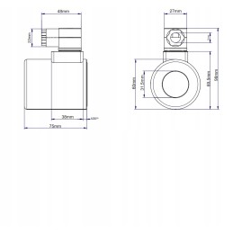Solenoid divider coil e12dvs6 2 80l e12dv