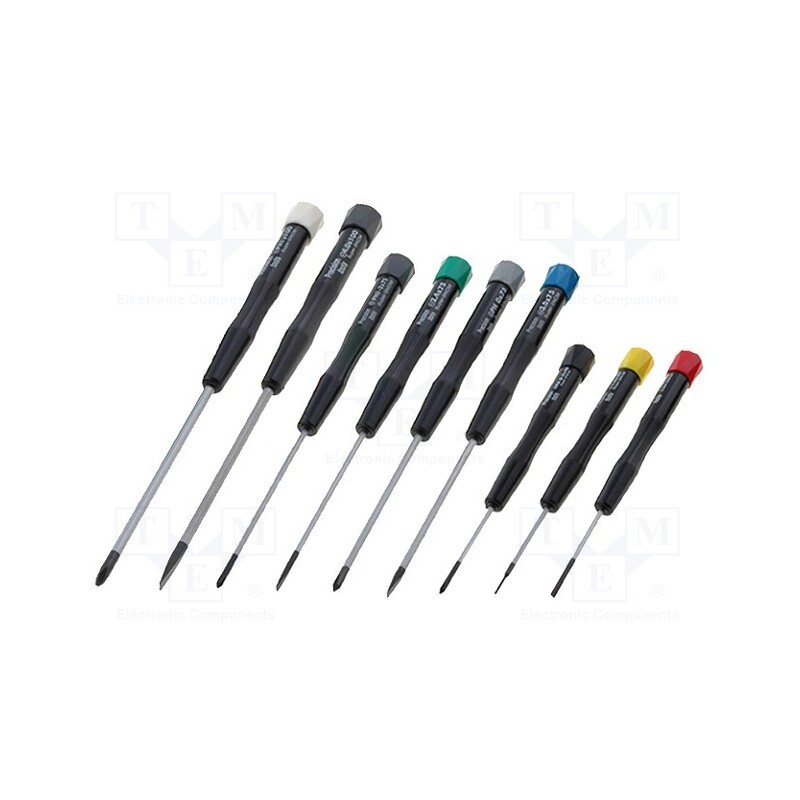 1 set x NEWBRAND - NB-SC01 - Kit: screwdrivers, Phillips cross,precision,slot, 9pcs.