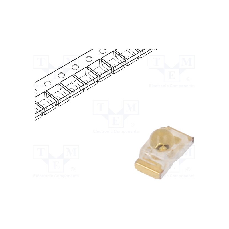 2 pcs x KINGBRIGHT ELECTRONIC - KPTD-1608SECK - LED, SMD, 0603, orange, 400÷700mcd, 1.6x0.8x0.95mm, 60°, 2.1÷2.5V
