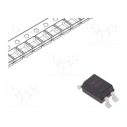 2 pcs x BROADCOM (AVAGO) - HCPL-817-500E - Optocoupler, SMD, Ch: 1, OUT: transistor, Uinsul: 5kV, Uce: 70V