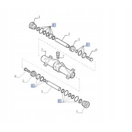 New holland lm 87698372 actuator gasket set