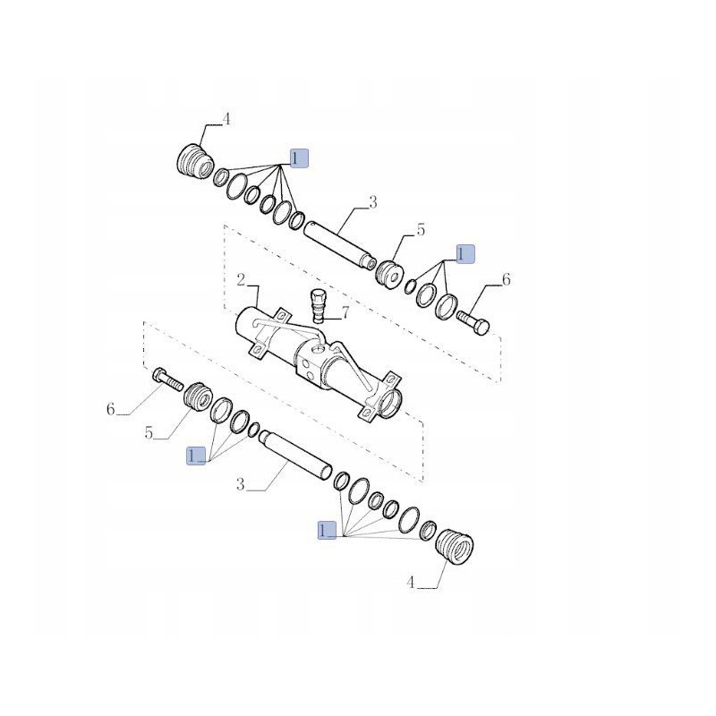 New holland lm 87698372 actuator gasket set