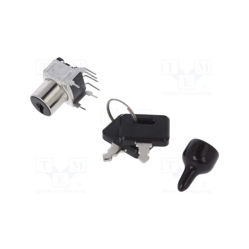 1 pcs x NKK SWITCHES - SK14EG30 - Switch: key switch, Stabl.pos: 3, Switch.method: ON-ON-ON